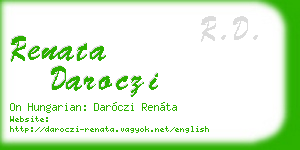 renata daroczi business card