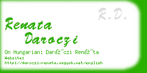 renata daroczi business card